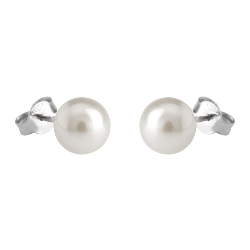 ORECCHINI LUX GIOIELLI, IN ORO 18KT E PERLE 8 - 8,5 | SAYA SHOP ONLINE