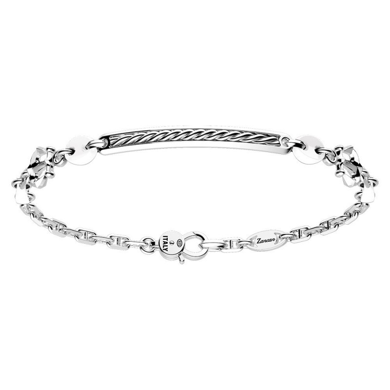 Zancan, Bracciale in argento con targa | SAYA SHOP ONLINE