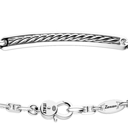 Zancan, Bracciale in argento con targa | SAYA SHOP ONLINE
