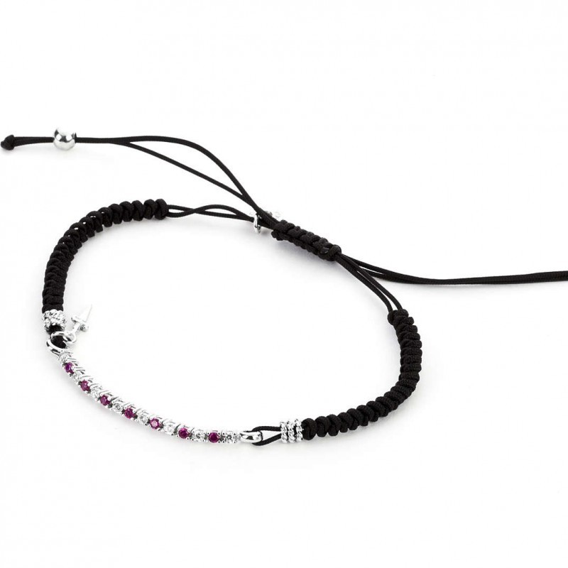 Bracciale Paciotti. Tennis Argento e zirconi. SAYA SHOP ONLINE OUTLET.