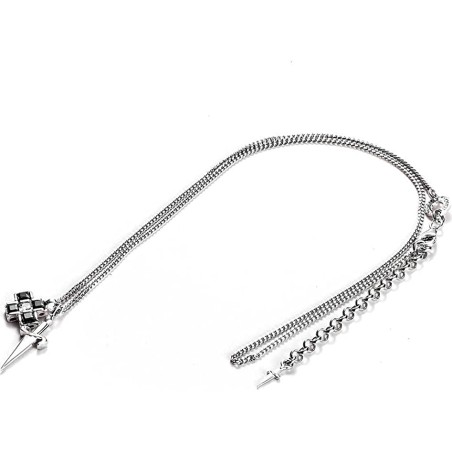 Collana Uomo Paciotti in Argento 925. Croce. SAYA SHOP ONLINE OUTLET.