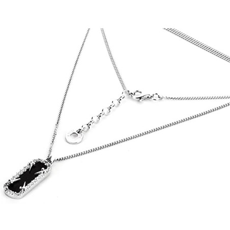 Collana Paciotti argento. Smalto e zirconi. SAYA SHOP ONLINE OUTLET.