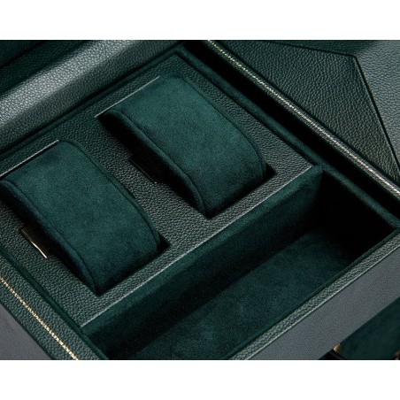 WOLF, CARICATORE DOPPIO OROLOGIO BRITISH RACING CON CUSTODIA