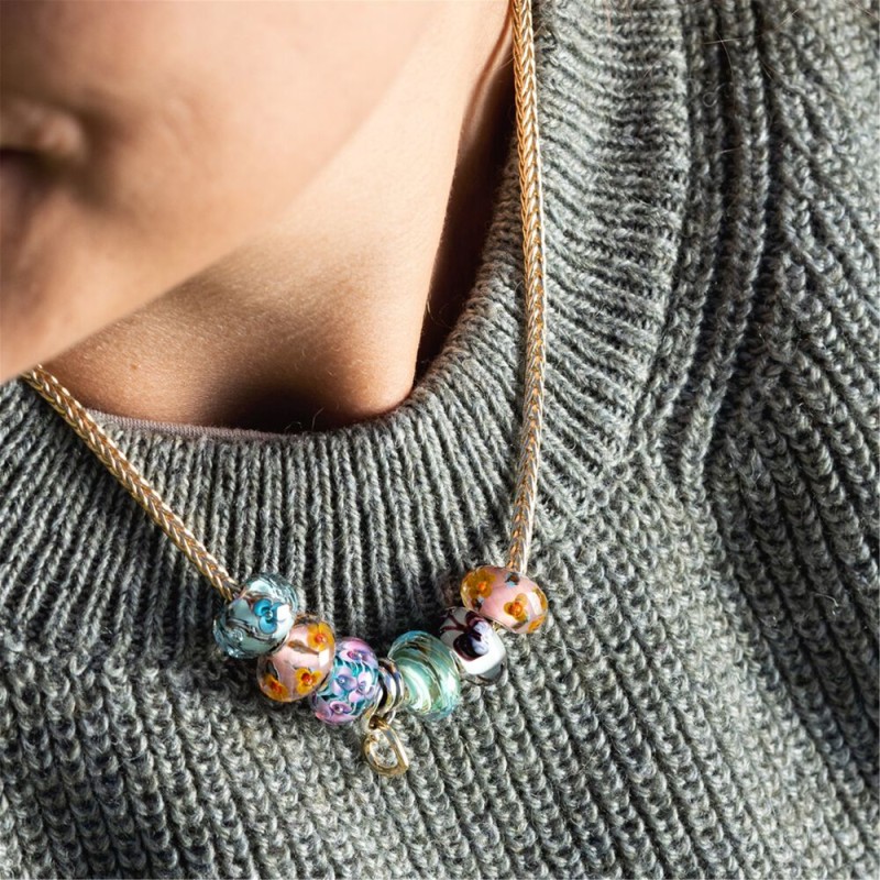 Trollbeads beads, Viole del Pensiero | SAYA SHOP ONLINE