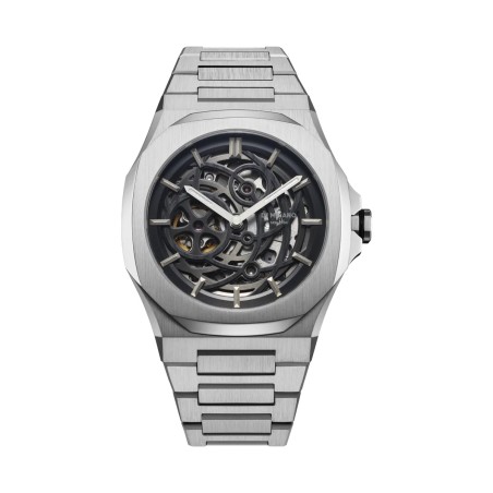 D1 Milano Orologio, Skeleton Silver 41.5MM | SAYA SHOP ONLINE
