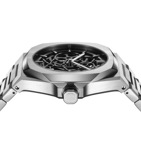 D1 Milano Orologio, Skeleton Silver 41.5MM | SAYA SHOP ONLINE