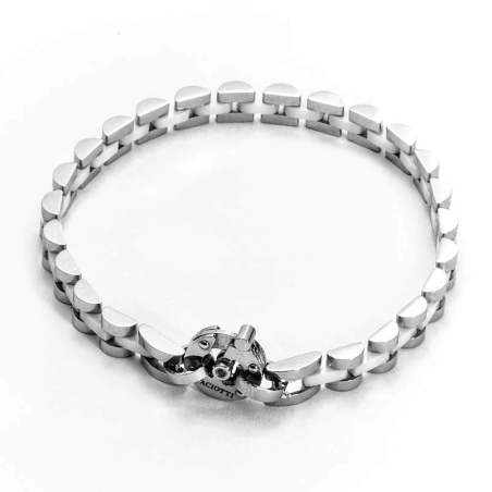 Bracciale Paciotti 4US. acciaio e ceramica. SAYA SHOP ONLINE OUTLET.