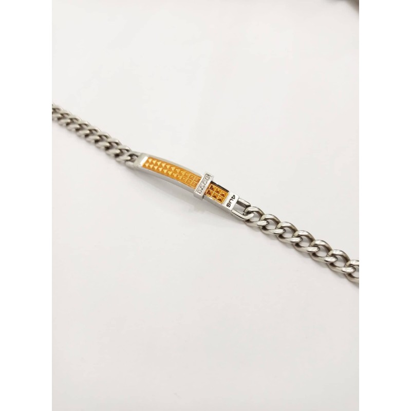 Bracciale Paciotti 4US. Bicolore, zirconi. SAYA SHOP ONLINE OUTLET