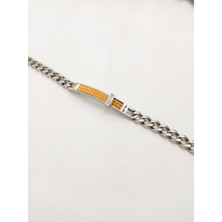 Bracciale Paciotti 4US. Bicolore, zirconi. SAYA SHOP ONLINE OUTLET