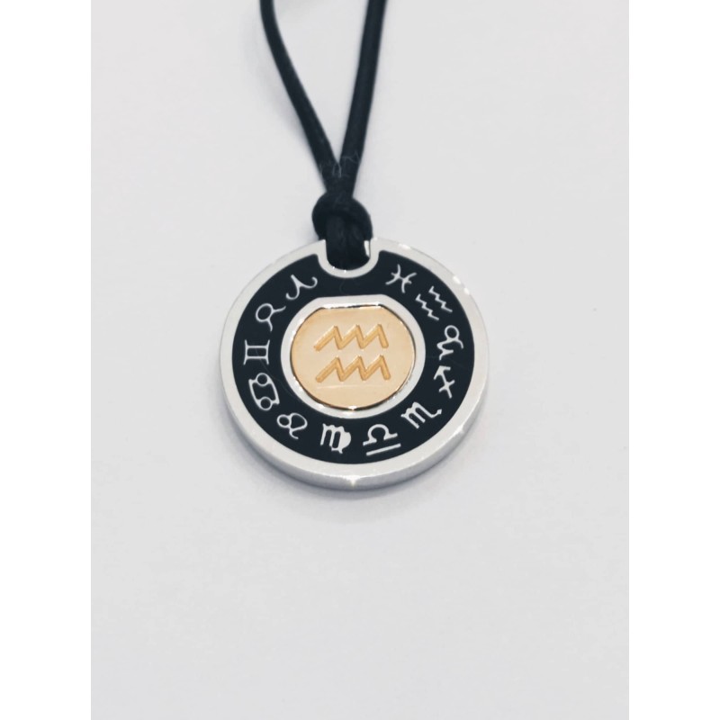 Segno Zodiaco Alessandro Testi. Argento e Oro. SAYA SHOP ONLINE OUTLET