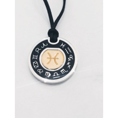 Segno Zodiaco Alessandro Testi. Argento e Oro. SAYA SHOP ONLINE OUTLET