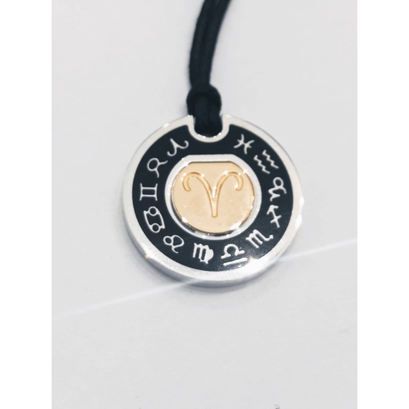 Segno Zodiaco Alessandro Testi. Argento e Oro. SAYA SHOP ONLINE OUTLET