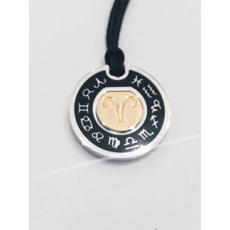 Segno Zodiaco Alessandro Testi. Argento e Oro. SAYA SHOP ONLINE OUTLET