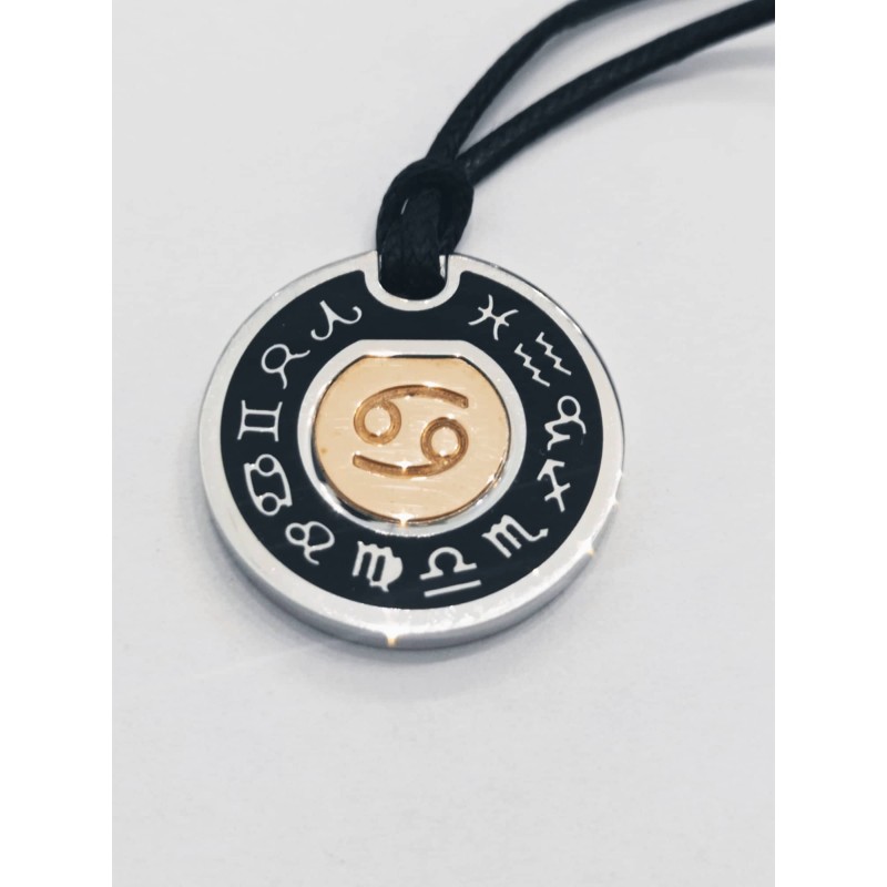 Segno Zodiaco Alessandro Testi. Argento e Oro. SAYA SHOP ONLINE OUTLET