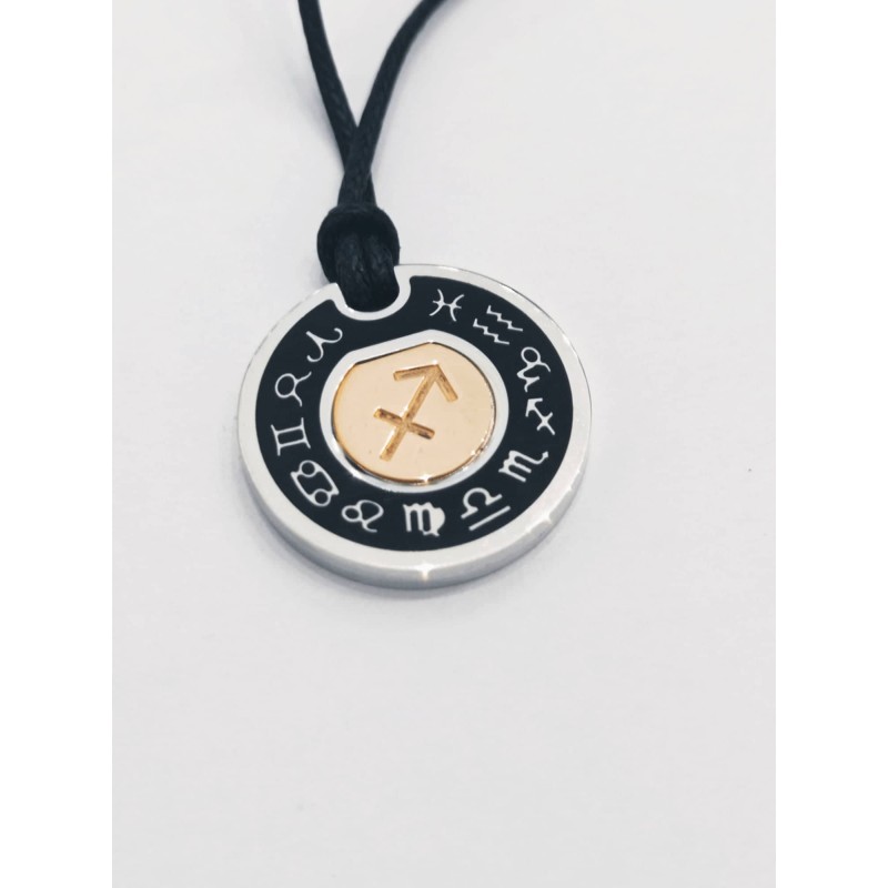 Segno Zodiaco Alessandro Testi. Argento e Oro. SAYA SHOP ONLINE OUTLET