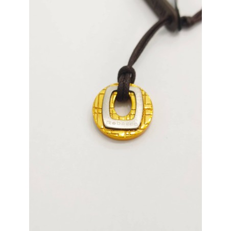 Ciondolo Rebecca. uomo. Acciaio e bronzo. SAYA SHOP ONLINE OUTLET.