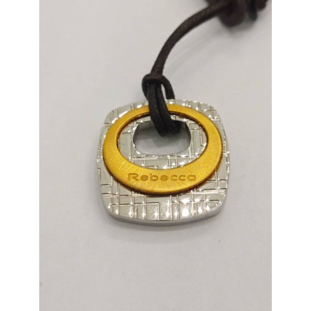 Ciondolo Rebecca. uomo. Acciaio e bronzo. SAYA SHOP ONLINE OUTLET.