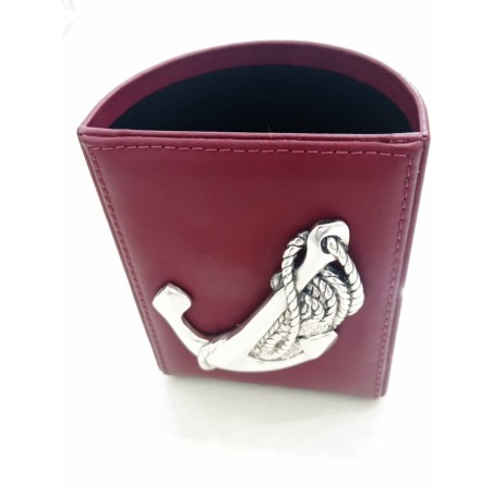 Portapenne Pelle e Argento. Ottaviani. SAYA SHOP ONLINE OUTLET.