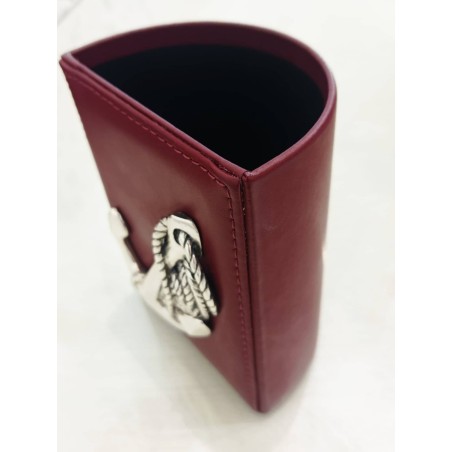 Portapenne Pelle e Argento. Ottaviani. SAYA SHOP ONLINE OUTLET.