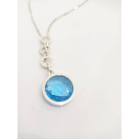 Collana Rebecca donna. Argento e Topazio. SAYA SHOP ONLINE OUTLET.
