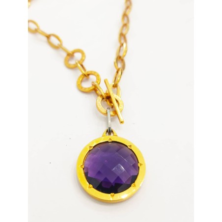 Collana Rebecca donna. Ametista. SAYA SHOP ONLINE OUTLET.