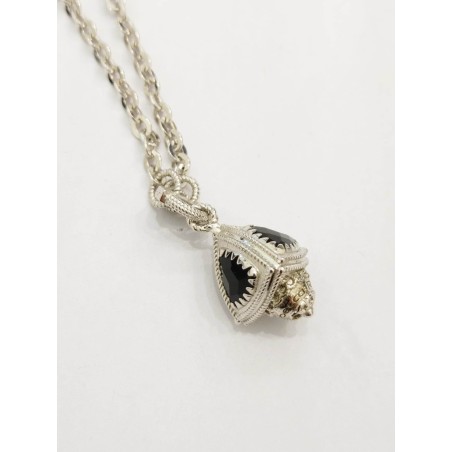 Collana Rebecca donna. Argento e onice.