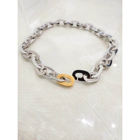 Catena Rebecca donna. Acciaio e bronzo. SAYA SHOP ONLINE OUTLET.