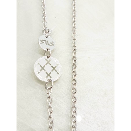 Collana Rebecca. Acciaio e Glam film Glitter. SAYA SHOP ONLINE OUTLET.