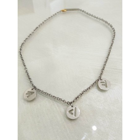 Girocollo Rebecca Jewels. Acciaio, charms. SAYA SHOP ONLINE OUTLET.