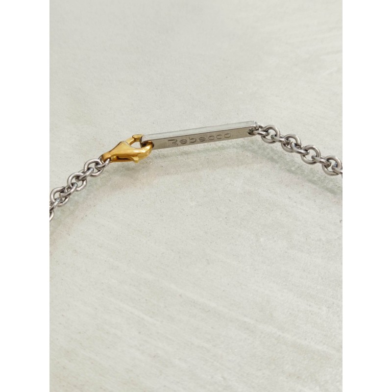 Girocollo Rebecca Jewels. Acciaio, charms. SAYA SHOP ONLINE OUTLET.