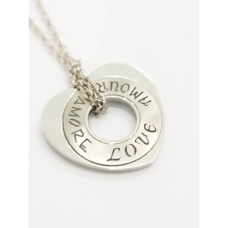 Collana con cuore "amore" Rebecca Jewels. SAYA SHOP ONLINE OUTLET.