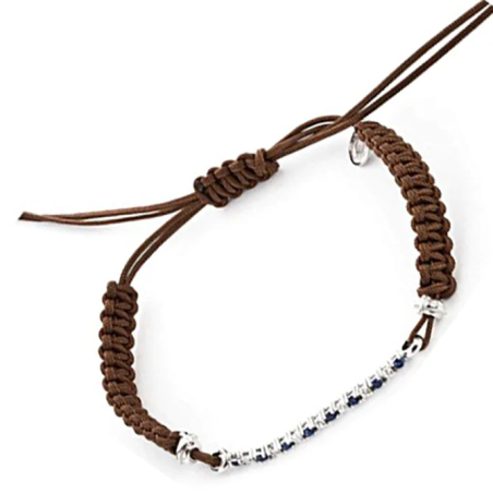 Bracciale Paciotti Tennis. Cordino e Argento. SAYA SHOP ONLINE OUTLET.