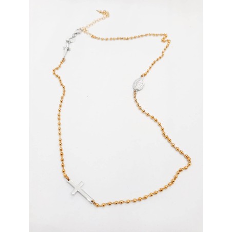 Collana Paciotti unisex, Argento bicolore. SAYA SHOP ONLINE OUTLET.