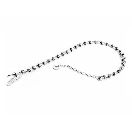 Collana Paciotti  Argento, pietre e piuma. SAYA SHOP ONLINE OUTLET.