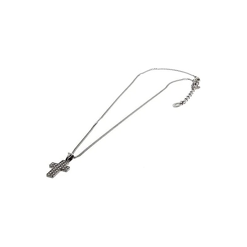 Collana Paciotti. Argento e zirconi. CROCE.  SAYA SHOP ONLINE OUTLET.