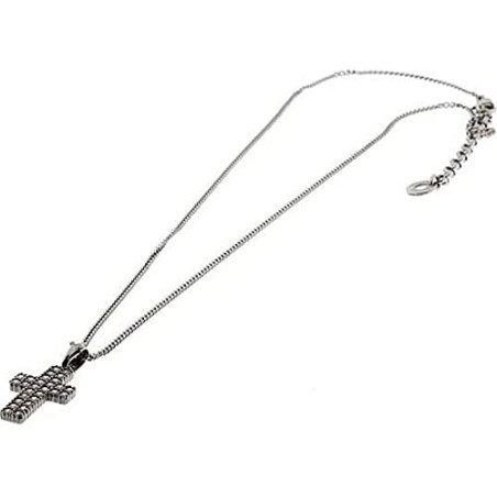 Collana Paciotti. Argento e zirconi. CROCE.  SAYA SHOP ONLINE OUTLET.