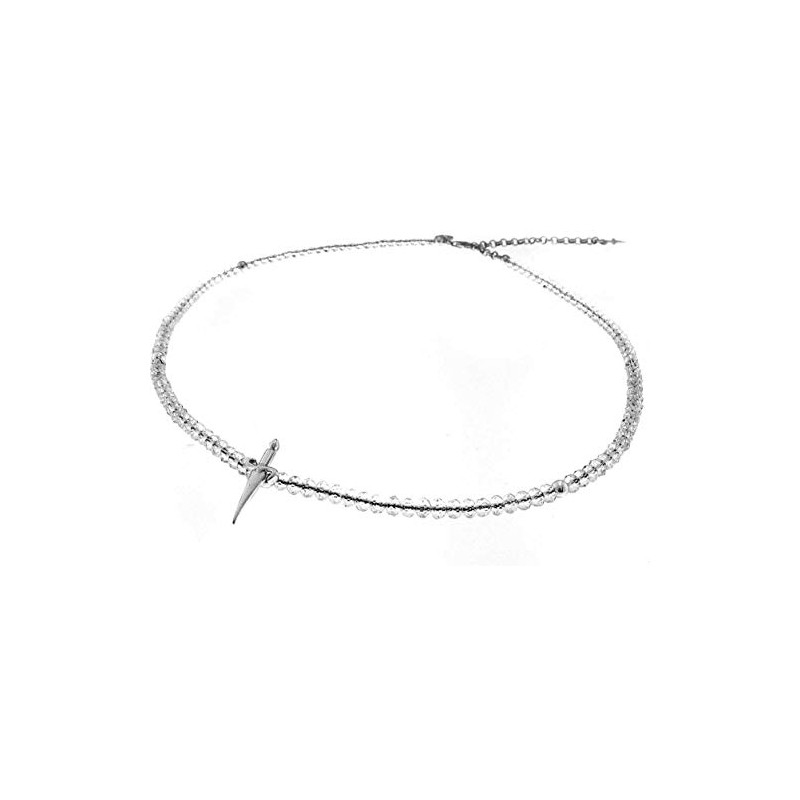 Collana Paciotti jewels. Argento e cristalli. SAYA SHOP ONLINE OUTLET.