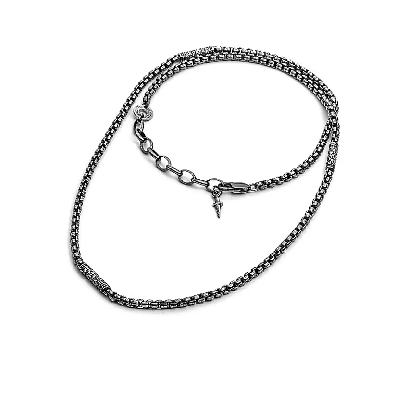 Collana Paciotti. Argento brunito e cristalli | SAYA SHOP ONLINE OUTLET