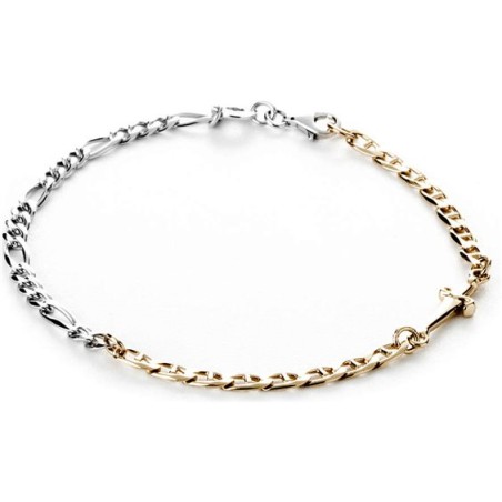 Bracciale Paciotti Jewels in argento bicolore. SAYA SHOP ONLINE OUTLET