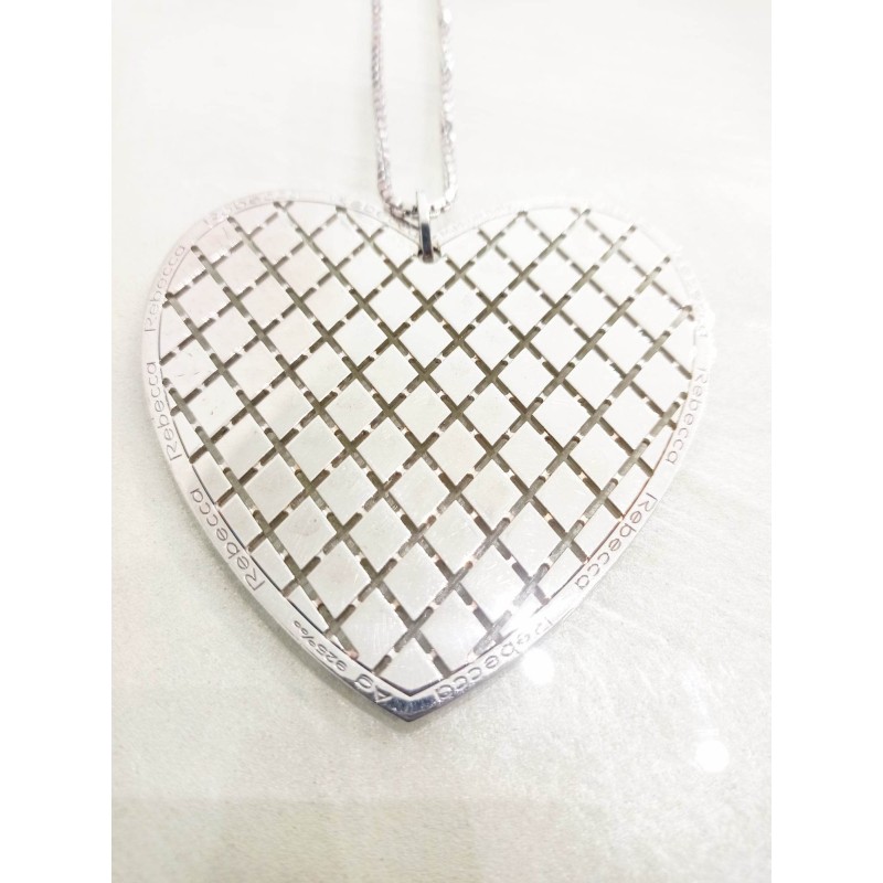 Collana Cuore Melrose. Rebecca Jewels Argento. SAYA SHOP ONLINE OUTLET