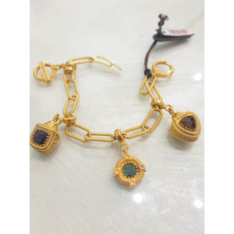 Bracciale Rebecca in Bronzo laminato e pietre. SAYA SHOP ONLINE OUTLET