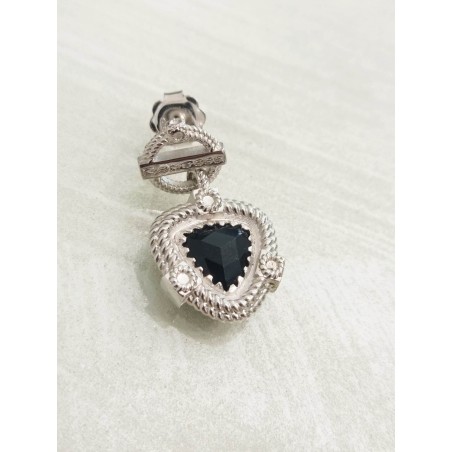 Mono orecchino Rebecca Jewels con pietra. SAYA SHOP ONLINE OUTLET.