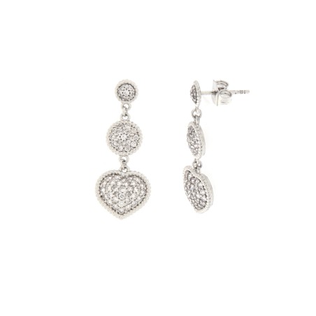 Orecchini Rebecca Jewels. Cuori. SAYA SHOP ONLINE OUTLET.