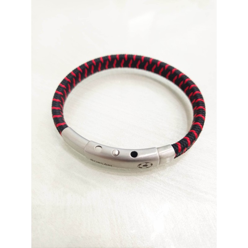 Bracciale Borsari. Squadra calcio Milan. SAYA SHOP ONLINE OUTLET.