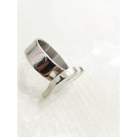 Anello Makuti. Cuore in acciaio e madreperla. SAYA SHOP ONLINE OUTLET.