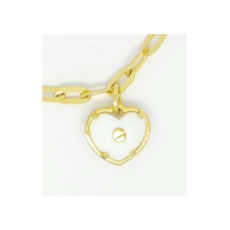 Bracciale Facco. Argento placcato, cuore Agata SAYA SHOP ONLINE OUTLET