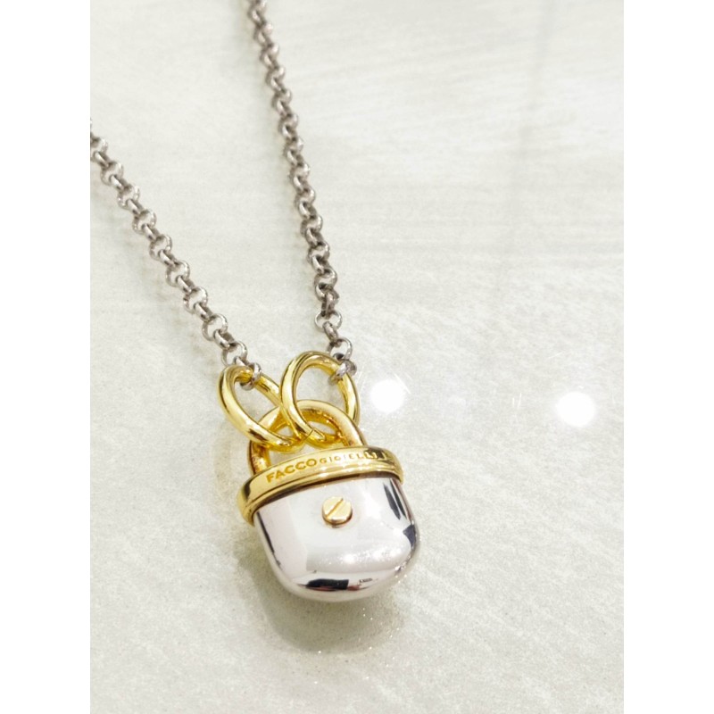 Collana Facco gioielli Lucchetto, argento 925. SAYA SHOP ONLINE OUTLET