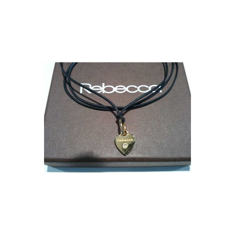 Ciondolo Rebecca Mon Amour. Cuore e diamante. SAYA SHOP ONLINE OUTLET.