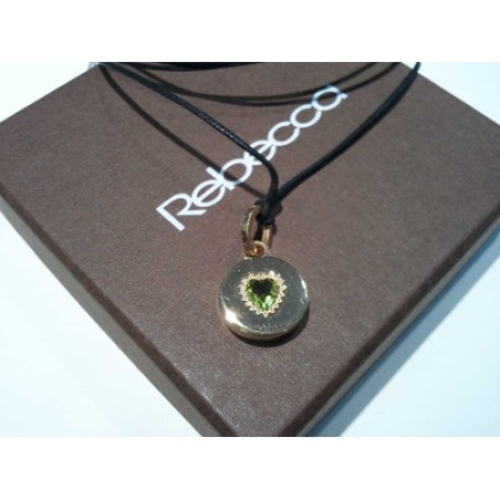 Ciondolo Rebecca Mon Amour Medaglia, Peridoto. SAYA OUTLET SHOP ONLINE