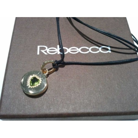 Ciondolo Rebecca Mon Amour Medaglia, Peridoto. SAYA OUTLET SHOP ONLINE